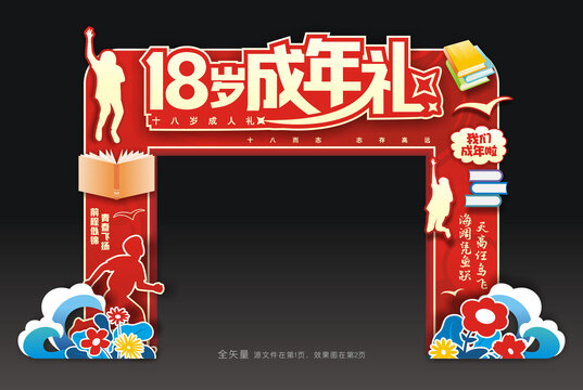 成年礼门头