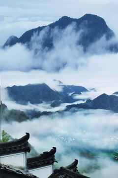竖幅风景画