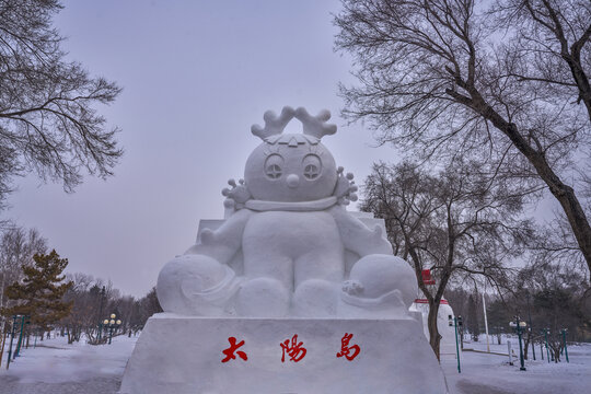 哈尔滨太阳岛雪人