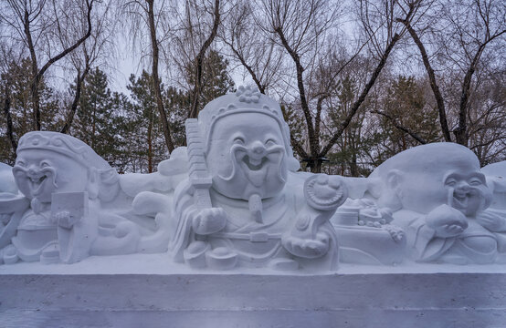 雪雕雪人