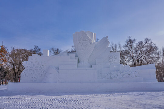 奥运冠军之城雪雕