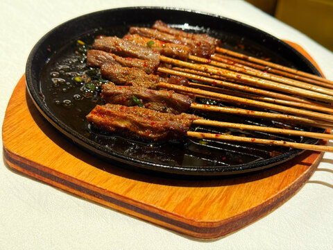 烧烤牛肉串