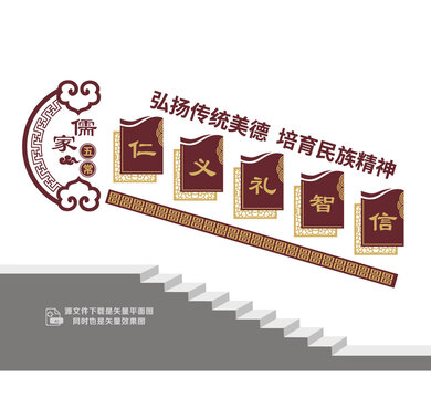 仁义礼智信阶梯文化