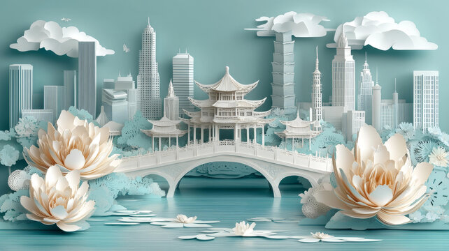 纸艺世界建筑与景观设计