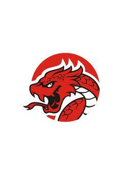 卡通霸气蛇头像矢量图