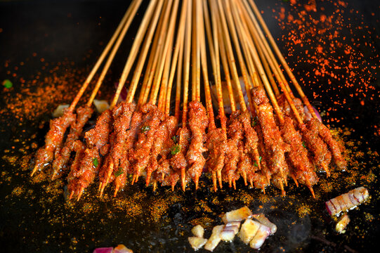 铁板牛肉串