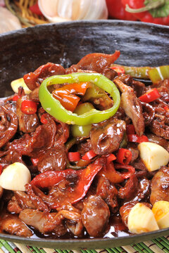 干锅鸡杂