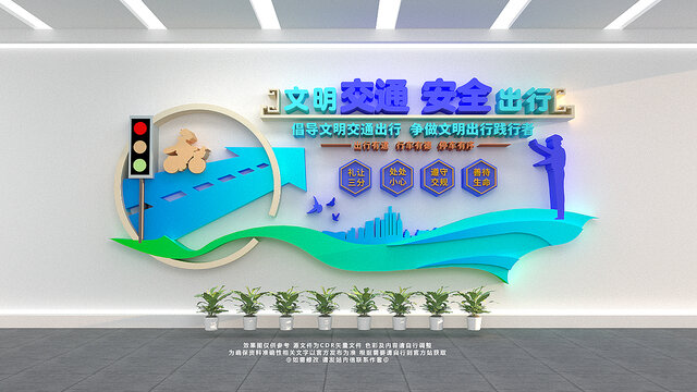 安全出行文化墙