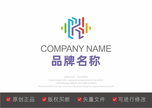 字母K标志logo设计
