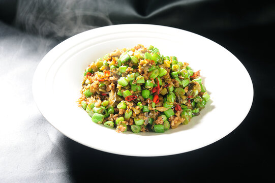 酸菜肉沫炒四季豆
