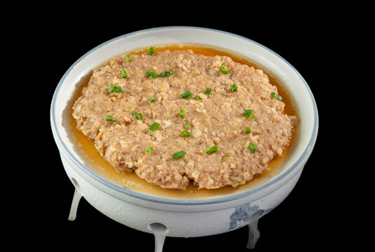 头菜蒸肉饼