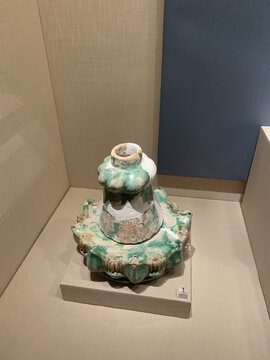 西夏陶器彩绘檫檫