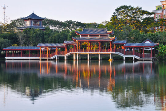 金山湖公园风光