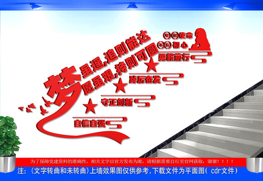 2025新年贺词楼梯文化墙