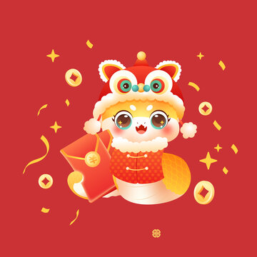 蛇年红包图案
