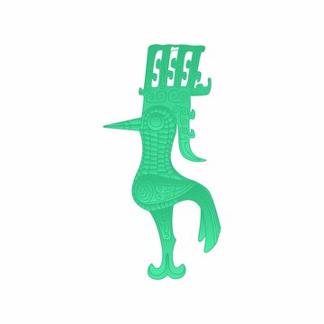 三星堆商青铜鸟插画