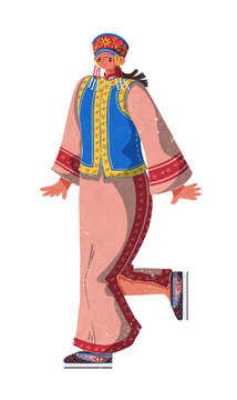 达斡尔族服装女性