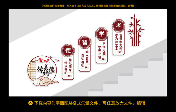 学校楼梯文化墙