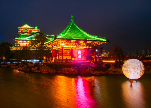 南昌滕王阁夜景