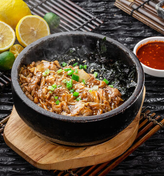 蘑菇烤肉拌饭