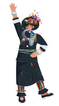 阿昌族民族服饰女性