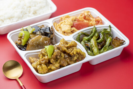 木须柿子盒饭