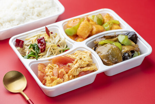 木须柿子盒饭