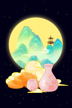 中秋节插画