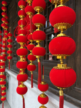 春节灯笼过年气氛