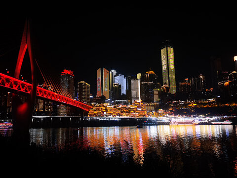 重庆千厮门洪崖洞绝美夜景
