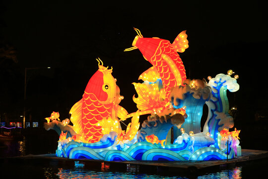 锦鲤灯会景观