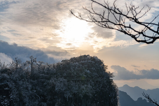天门山夕阳峰顶