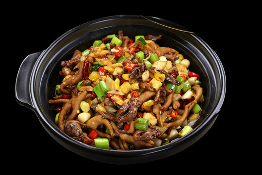 砂锅鸭杂