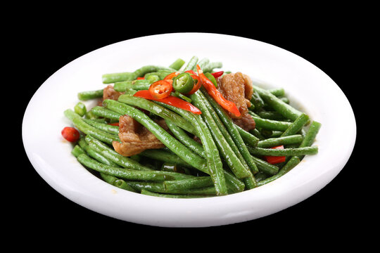 长豆角炒肉