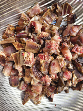 新鲜兔肉特写