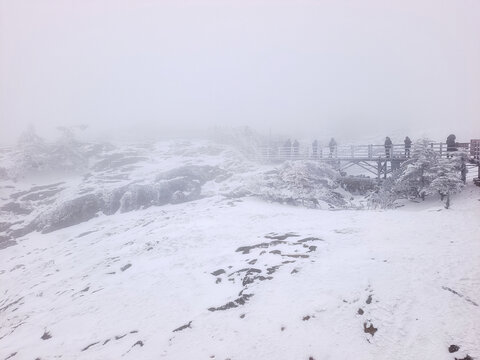 昆明轿子雪山雪景