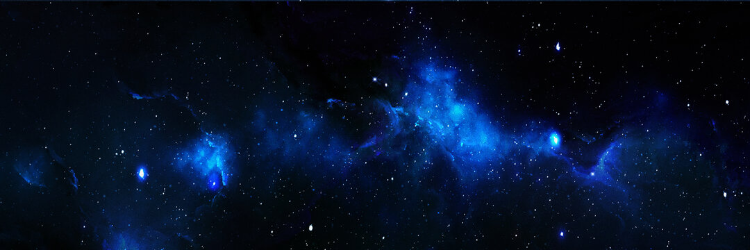 蓝色星空顶星空背景星空软膜灯箱