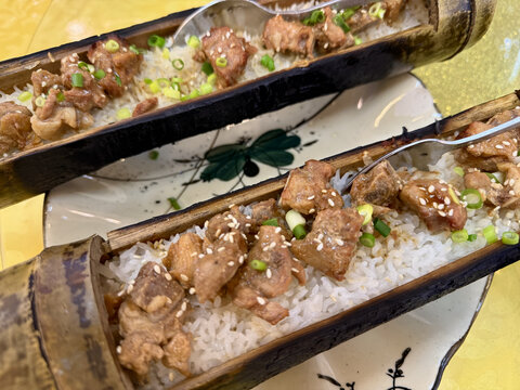竹筒排骨饭