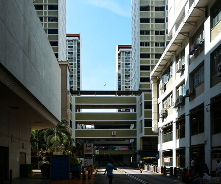 新加坡现代都市街景