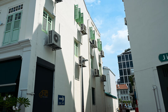 新加坡现代都市街景