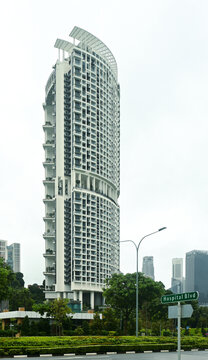 新加坡现代都市街景
