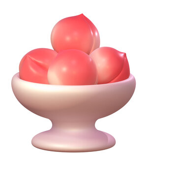 3d桃子