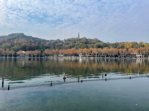 西湖十景宝石流霞