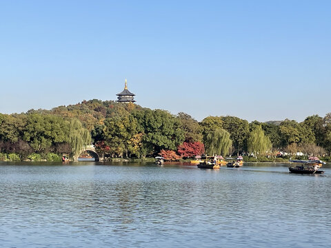 西湖十景宝石流霞