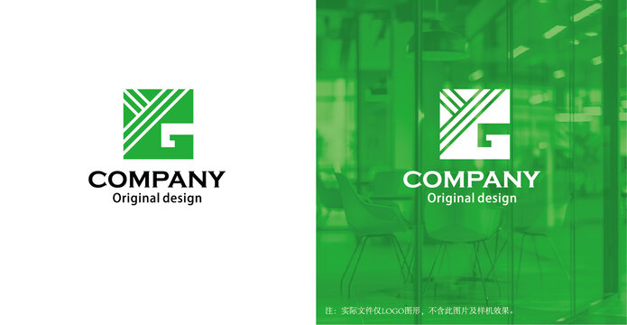 GY字母logo设计