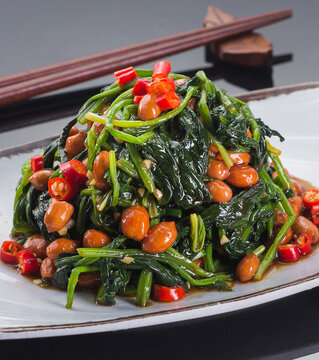 凉拌菠菜