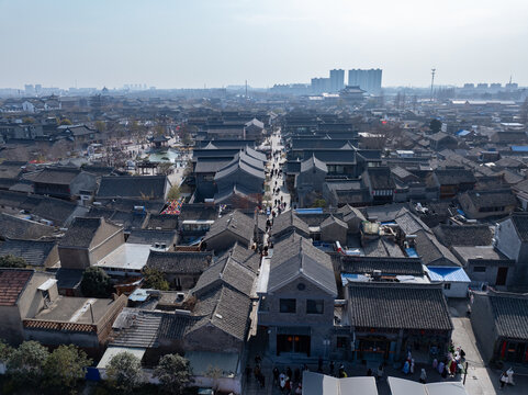 淮安市河下古镇航拍