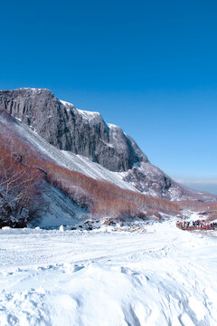 长白山雪山风景