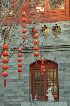 北京模式口大街新年氛围