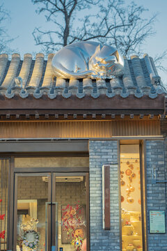 北京模式口大街新年氛围